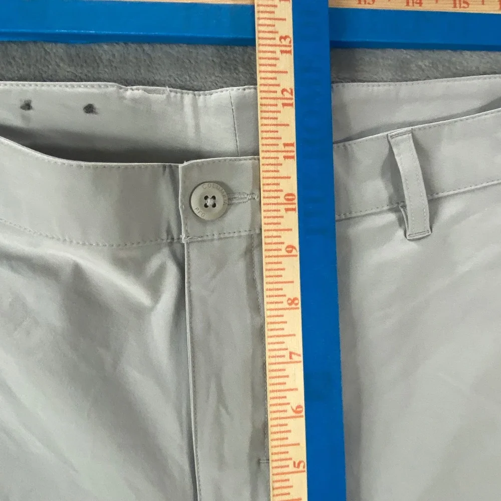 COLUMBIA PFG Fishing Shorts Mens 38‎ Gray Performance Outdoor Utility Summer